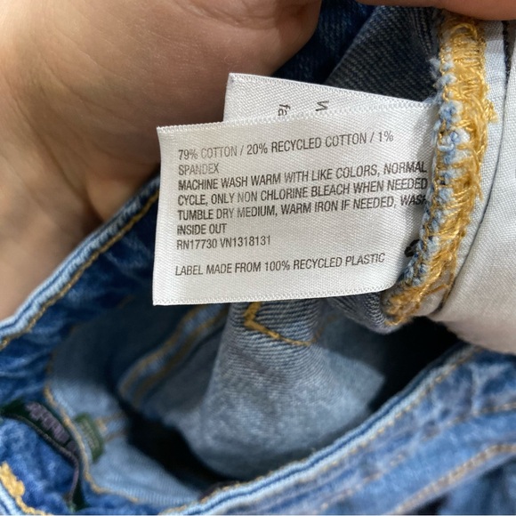 714 wild fable Denim Blue Women's Shorts - Picture 7 of 10